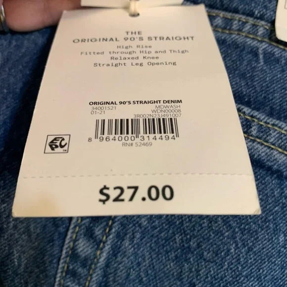 Original 90's Straight Denim Jeans - Picture 7 of 7